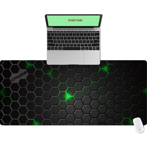 Green 3D Hexagon Office Computer Desk Mat Table Keyboard Big Mouse Pad Laptop Cushion Desk Non-slip Mat Gamer Mousepad Mat