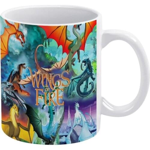 Of Fire All Dragon Series White Mug To Friends and Family Creative Gift 11 Oz Mug Coffee Ceramic Mug Clay Tsunami Glory Starflig