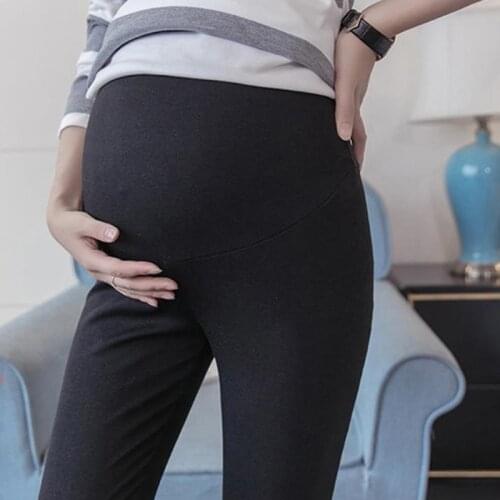 Summer Legging Belly Skinny Maternity Legging In Elastic Cotton Adjustable Waist Pencil Pregnancy Pants Clothes For Pregnant