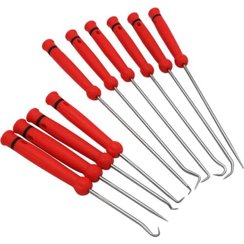 NEW Hot Sale 6/4Pcs 180mm Car Auto Oil Seal Screwdrivers Set O-Ring Seal Gasket Precision Hooks Puller Remover Pick Hooks Tools