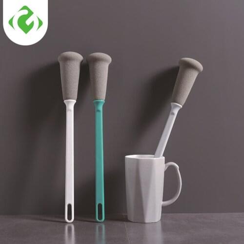 New Sponge Convenient Cleaner Long Handle Brush Glass Bottle Cups Easy to clean Kitchen Wash Kitchen Cleaning GUANYAO