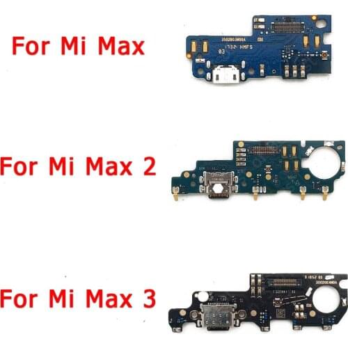 Original Charging Port For Xiaomi Mi Max 3 2 Max3 Max2 Charge Board Repair Flex Cable Dock Usb Connector Replacement Spare Parts