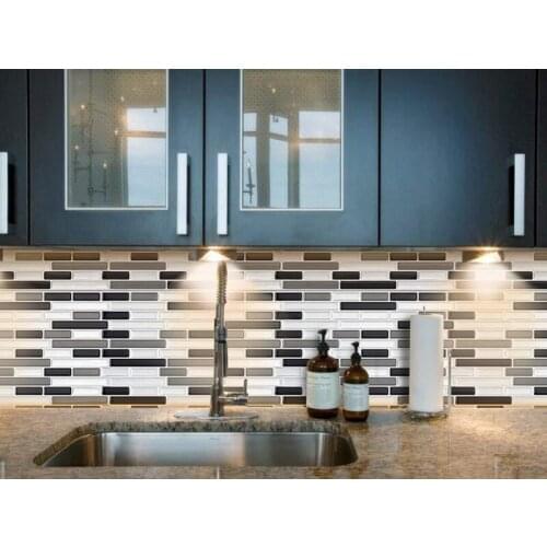 Personalized self-adhesive tiles 3D wall stickers DIY epoxy bathroom kitchen home decoration oil-resistant water wallpaper