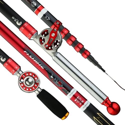 Hollow Rod 5.4m 6.1m 7.0m Super Hard Stream Fishing Pole Ultra Light Carp Fishing Olta Positioning Canne Pesca Fishing Tackle