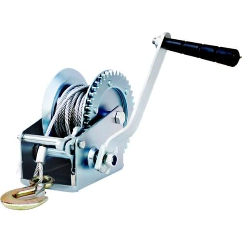 Hand Crank Self-locking Winch Alloy Steel Winch Manual Winch Boat Truck Traction Tool Lifting Sling