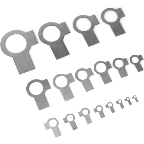 2/5/10/50PCS 304 Stainless Steel Tab Washers With Two Tabs Locking Wash With Double Wing GB855 M4M5M6M8M10-M48