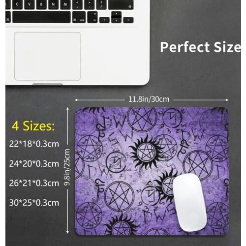 Supernatural Purple Mouse Pad DIY Print Supernatural Spn Family Dean Sam Cas Castile Winchester Love