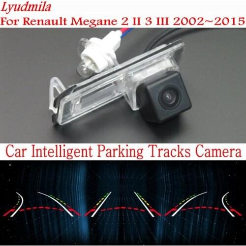 Lyudmila Car Intelligent Parking Tracks Camera FOR Renault Megane 2 II 3 III 2002~2015 Car Back up Reverse Rear View Camera