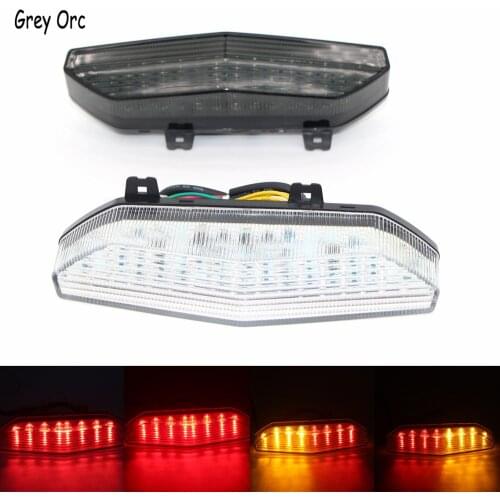 For Kawasaki Ninja ZX 6R ZX6R 2007 2008 Motorcycle Rear Turn Signal Tail Stop Light Lamp Integrated