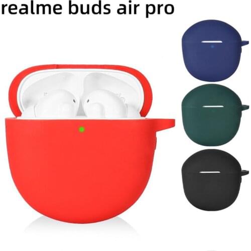 Protective Cover Soft Anti-fall Silicone Washable Bluetooth Earphone Case for Realme Buds Air Pro Earphone Accessories 2021 New