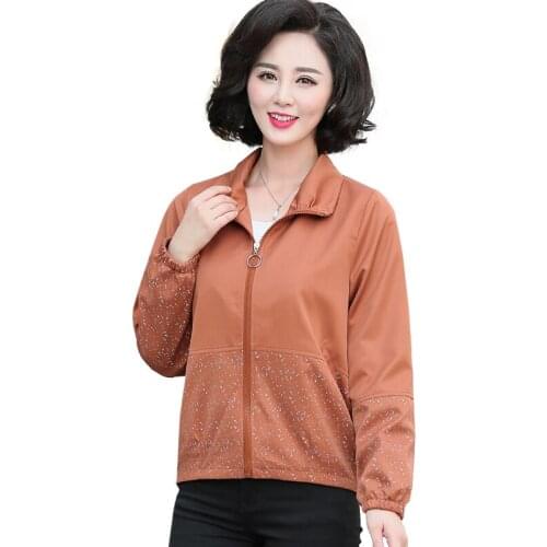 Women Jackets 2020 Spring Autumn Jacket Long Sleeve Causal Coats Windbreaker Famale Plus Size Women Coat Outwears 4XL E9