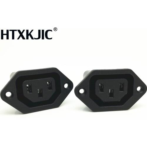 10pcs IEC 320 C13 female industrial power connector socket for PDU Socket Plug Mains Power Connector Power Supply Output Outlet