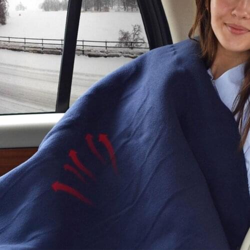 12V Car Electric Heated Fleece Blanket Warm Winter Cover Heater Massage Pad Quilt For Drive Sleep Travel 145x100cm Heating Blank
