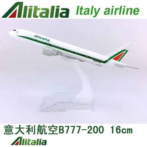 16CM 1:400 B777-200 model Alitalia Italy airplane with base alloy aircraft plane collectible display toy model collection