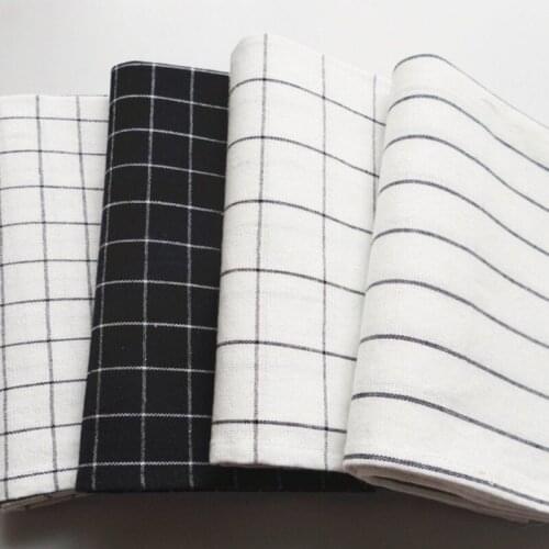 100% Cotton 40x60cm Table 2pc Napkin Kitchen Towel Dish Towel Cleaning Cloth Tea Towel Printed Durable Pure Cotton Stripe Plaid