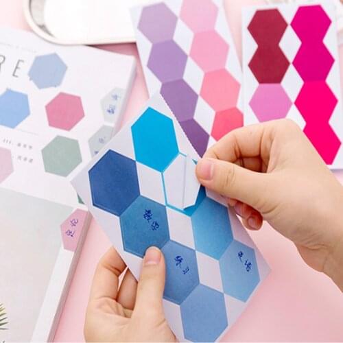 30packs/lot Creative Gradient Color Classification Memo Pad Decor DIY Diary Scrapbooking Label Sticker Stationery Free Shipping