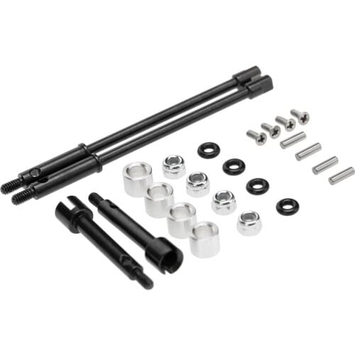 4mm Widen Steel Drive Stub Axles CVD Joint Drive Shaft Upgrade Parts for 1/24 RC Crawler Axial SCX24 90081 Accessories
