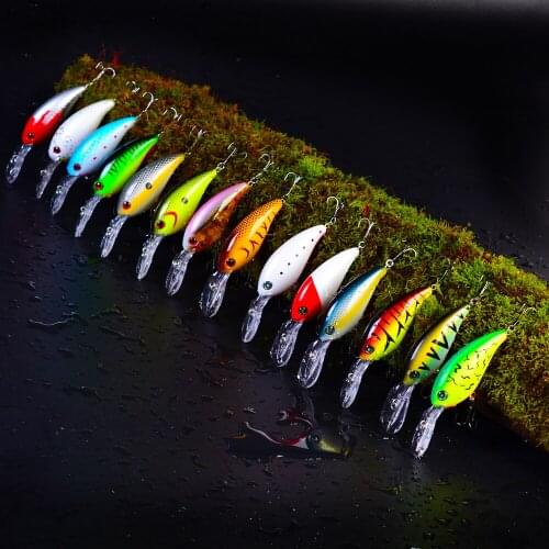 4Pcs Crank Bassbaits Lifelike 10cm 15g Fishing Lure Japan Topwater Minnow Hard Bait Wobblers Pesca for Fish Crankbait with Hook