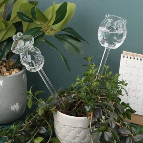 4 Pack Plant Waterer Self Watering Globes,4 Different Shape Designs Hand Blown