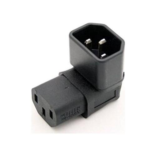 LBSC IEC C14 TO C13 POWER ADAPTER 10A PDU PLUG/SOCKET 90 DEGREE Wall-mounted LCD TV