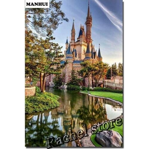 Diamond Embroidery Diy Diamond Painting Cross Stitch Kits Diamond Mosaic Castle Full Square Diamond Embroidery FB031