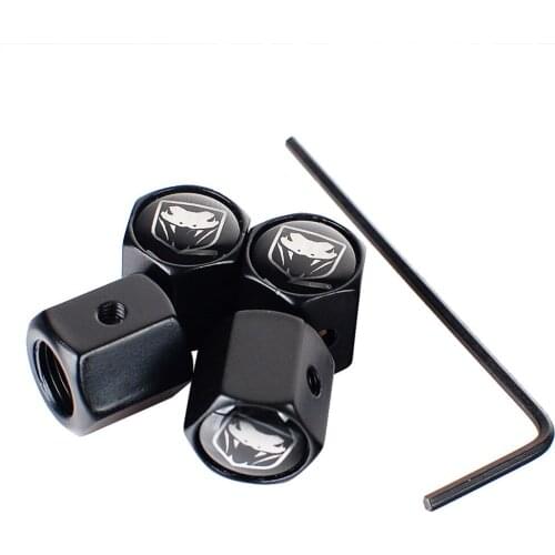 Auto Tire Valve Stem Caps Accessories For Dodge Journey Caliber RAM Challenger Caravan Charger Dakota Durango 1500 Nitro Viper