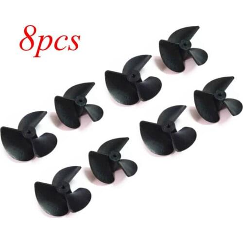 Free Shipping 8PCS RC Boat 2*40mm Nylon Propeller Plastic Positive Propeller For DIY Boat Model