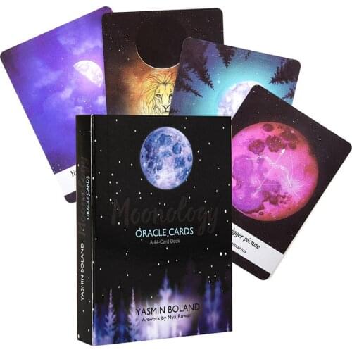 More Funny! 44 Cards and Guide High Quality Color Box Moon Learning Oracle Card Wholesale Quick delivery Dropshipping CSV