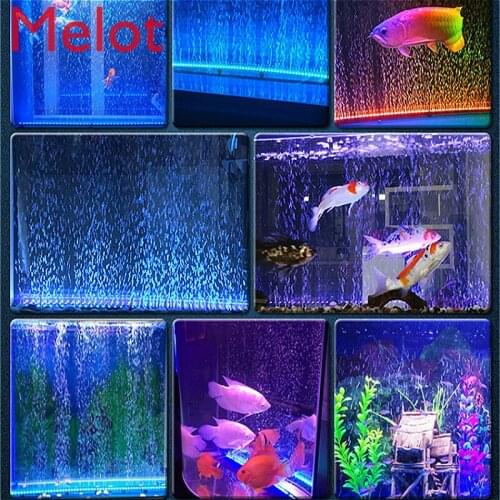 Household Fish Tank Light LED Light Waterproof Colorful Waterfall Bubble Light Lighting Aerating Diving Light Aquarium