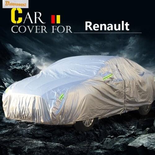 Buildreamen2 Car Cover Sun Rain Snow Protector Cover Sun Shade Waterproof For Renault Espace Captur Twingo Scenic Kangoo Laguna