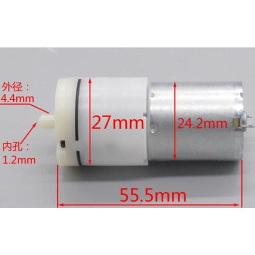 DC 6V Water Oil Liquid 2 Terminal Metal Mini Motor Diaphragm Pump 370