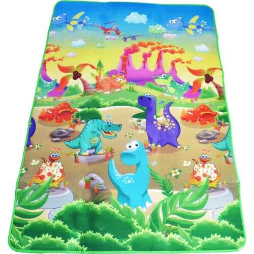 Double Sided Baby Play Mat Dinosaur Printed Toys for Children Carpet Soft Floor Kids Crawling Mat Rugs Baby Game Gym Activity