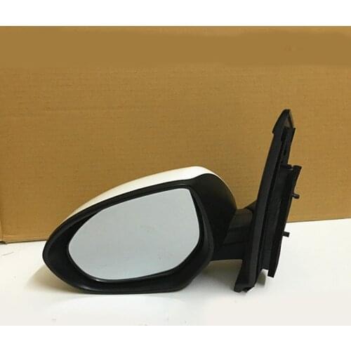 3 Pins Electric Mirror Glass With White Cover L/RH Side Mirror For Mazda 2 2007-2014
