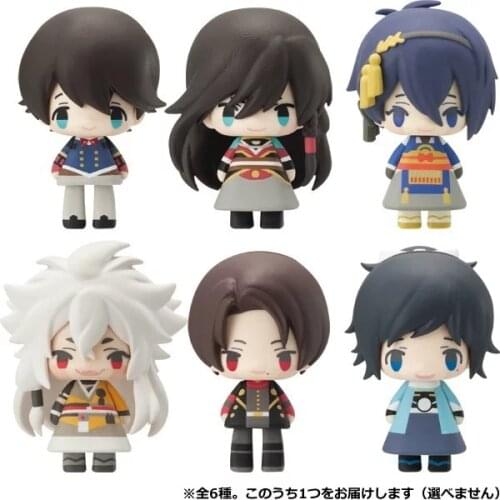 2021 hot 5cm 6pcs/set Touken Ranbu Online Kashuu Kiyomitsu kogitsunemaru Munechika action figure toys collection christmas toy