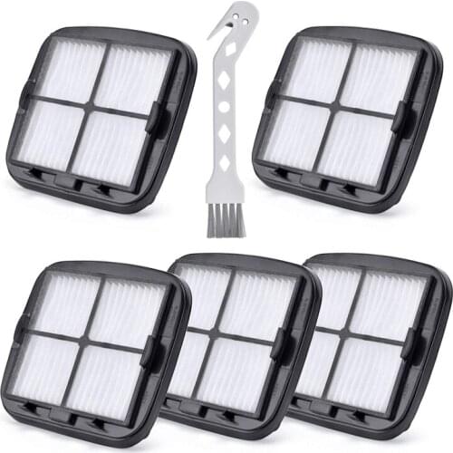 97D5 Filter for Bissell 5 Pack Vacuum Replacement Filter for Bissell Pet & Hand Vac Multi-Level Filter 203-7416, 2037416