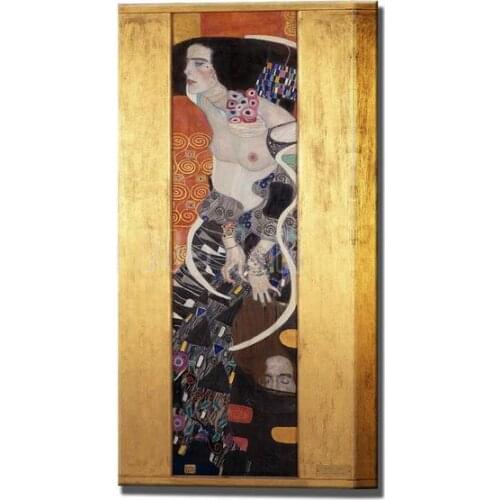 Gustav Klimt Judith Ii Home Wall Decor Gift For Her Wife Gift Canvas Print Art