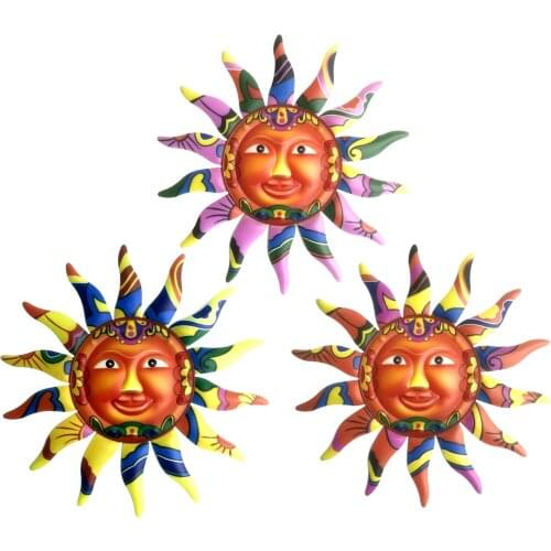 Nordic Style Sun Wall Art Decor Garden Door Farmhouse Office Yard Indoor Outdoor Modern Artwork Hanging Decor