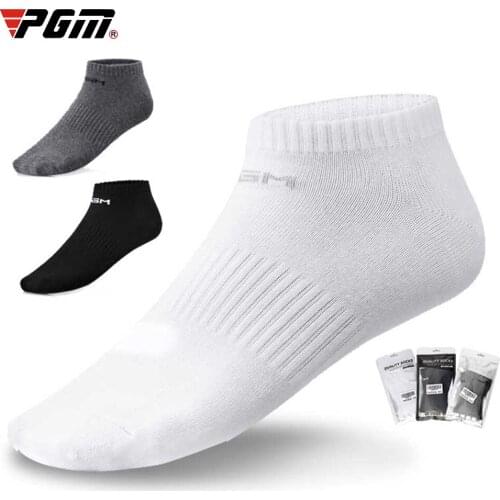 PGM Golf Socks Mens Cotton Sports Socks Slippers All Seasons Can Wear High Elastic Breathable Sweat Absorption Sock For Male