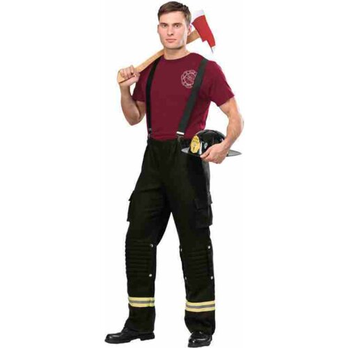 New Fireman Sam Cosplay Carnival Halloween Costume for adult Boy Party Work Wear Uniform Accessories Christmas Firefighter