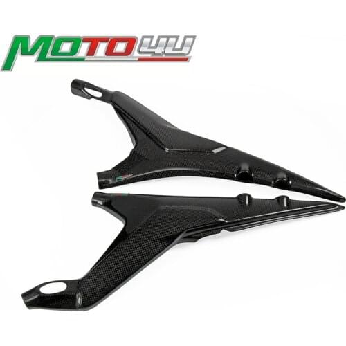 Real Carbon Motorcycle Tail Panel Seat Side Subframe Covers Panels 2pcs Plain Weave For Ducati Panigale V4 V 4