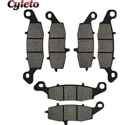 Cyleto Motorcycle Front and Rear Brake Pads for KAWASAKI VN1500 VN 1500 Vulcan Nomad 2001-2005 VN1600 Classic 2001-2008