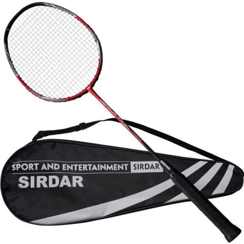 SIRDAR 4U Badminton Racket Full Carbon Ultralight Professional Badminton Racket 24-32 LBS Racquet Sports Training With Bag