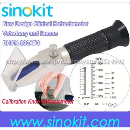 Clinical for both veterinary and human New Design Calibration knob refractometer RHCN-200ATC