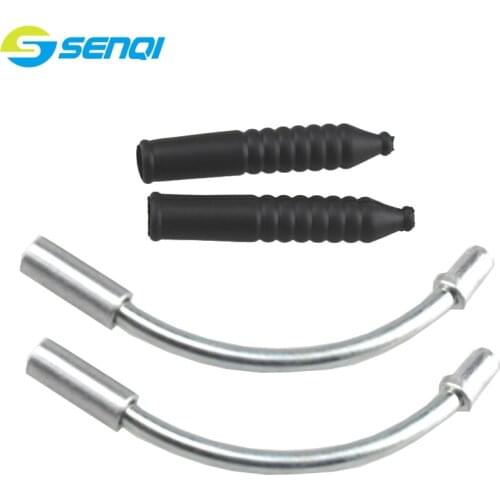 2 Sets MTB Mountain Bike Bicycle Accessories V Brake Noodles Cable Guide Bend Tube Pipe Plastic Sleeves Boots Protector Hose