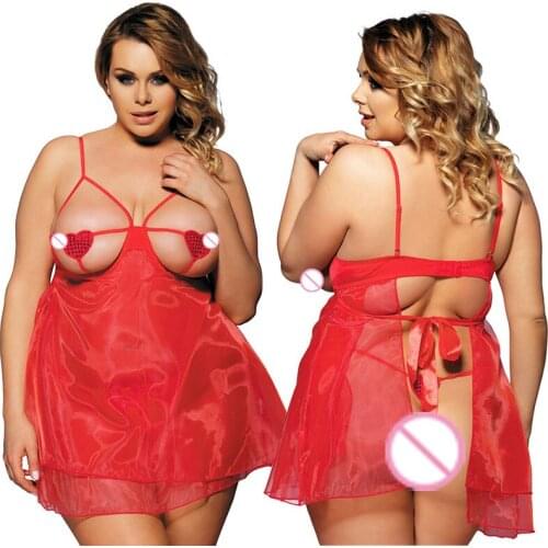 Xxxl 5xl love heart hollow open bra plus size sexy lingerie hot sexy underwear exposed chest babydoll women sexy costumes 688