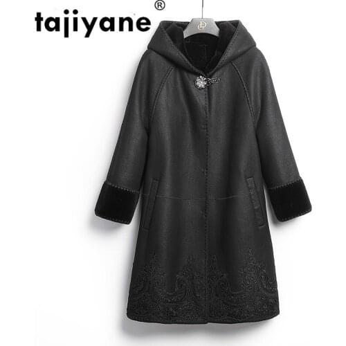 Coat Fur Real Wool Jacket Autumn Winter Coat Women Clothes 2021 Korean Vintage Double-faced Fur Women Tops Abrigo Mujer ZT3469