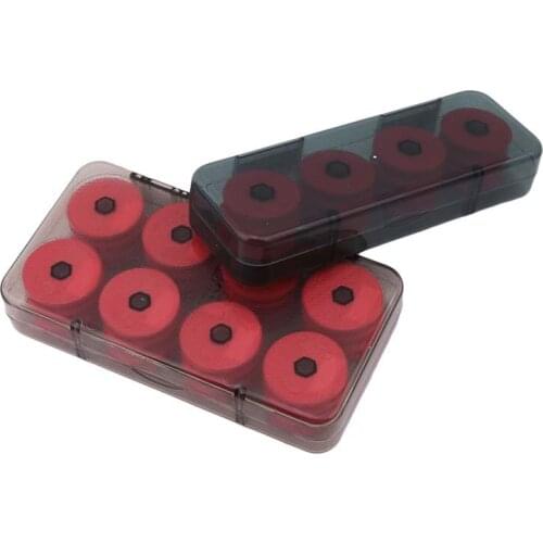 8/16Pcs New Foam Winding Board Fishing Line Shaft Bobbin Spools Tackle Box Red Lines