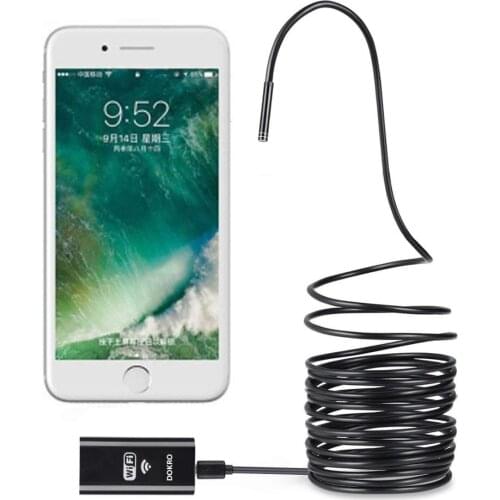 Wireless Endoscope 2.0 Megapixels HD 8.0 mm WiFi Borescope Waterproof Inspection Snake Camera With Own WiFi Box 8 LED Lights