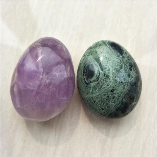 Amethyst tumbled palm stone+peacock eye stone green stone kambaba jasper fossil crystal palm stone mineral