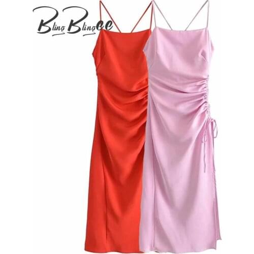 Розовые летние платья BlingBlingee China At AliExpress